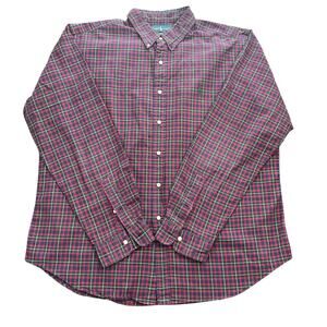 Polo Ralph Lauren Classic Fit Plaid Button Down Shirt Blue/Red/Yellow Size  XXL